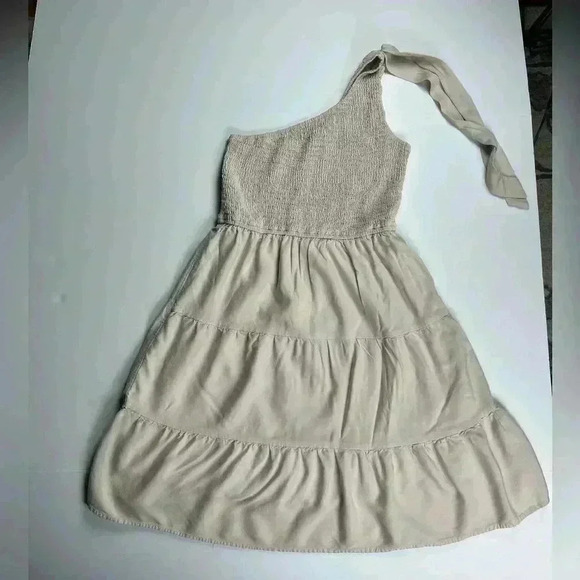 ZESICA Women's Summer Boho One Shoulder Sleeveless Dress- ruffle- Size Small - Picture 4 of 10